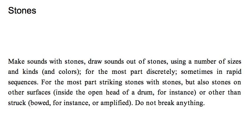Christian Wolff - Stones